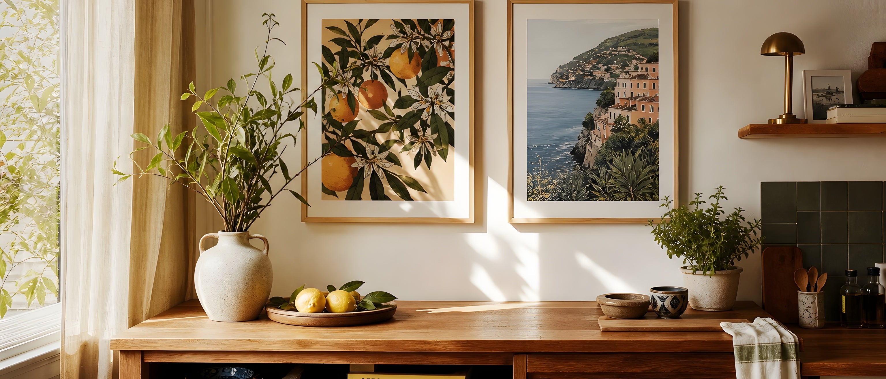 11x14 Prints — editorial interior scene with framed prints